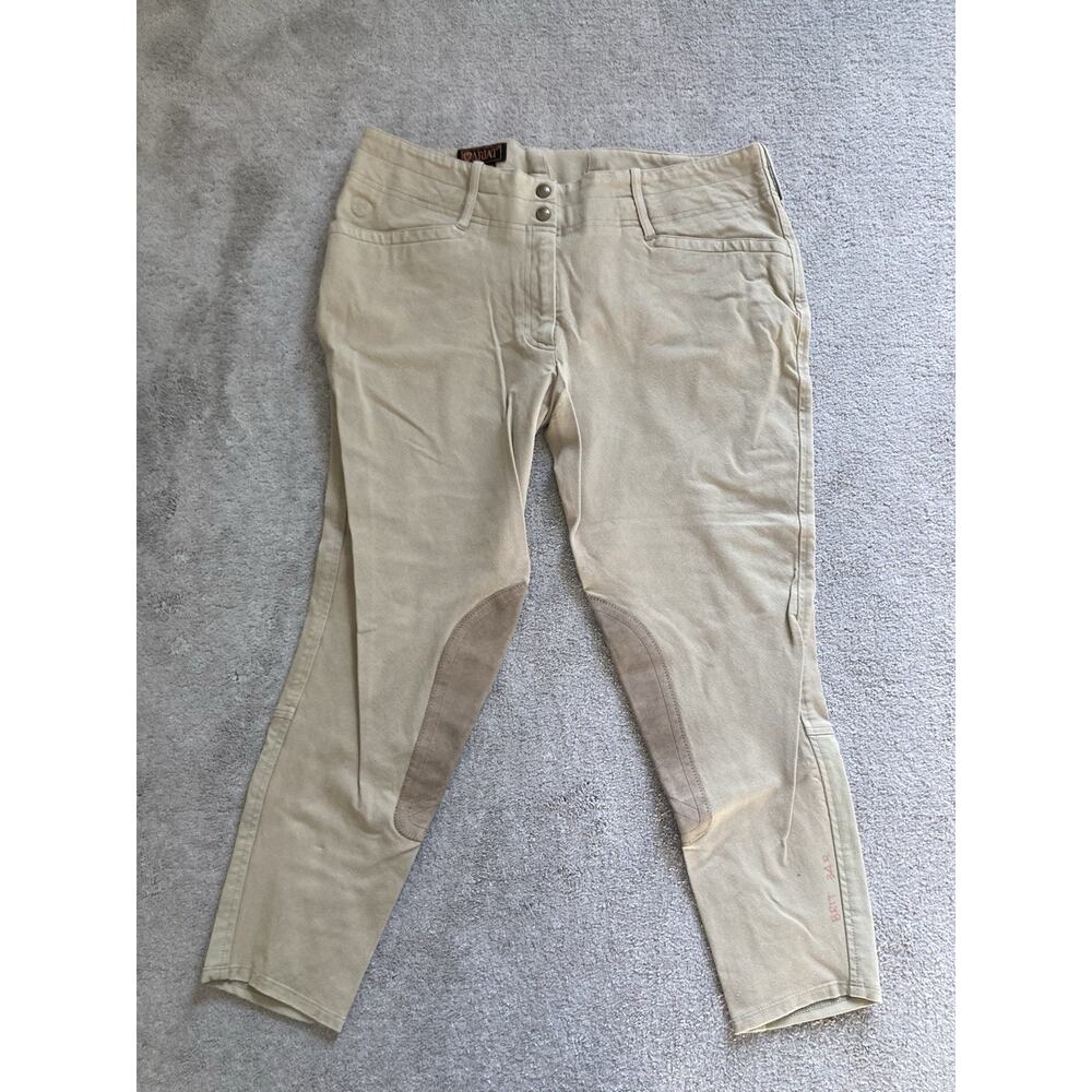 Ariat Brittany Sport Riding Breeches Womens 34R Beige Equestrian Stretch Pants
